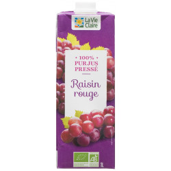 100 % pur jus pressé de raisin rouge pasteurisé