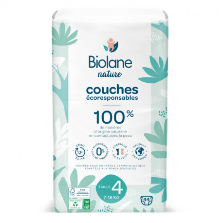 Promo COUCHES BÉBÉ TAILLE 4 BIOLANE NATURE chez La Vie Claire