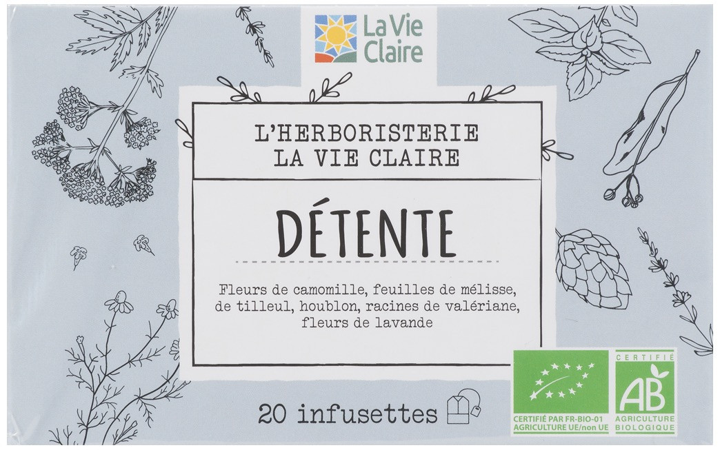 Infusion de plantes - détente - La Vie Claire Saint André