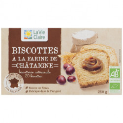 Biscottes à la farine de châtaigne