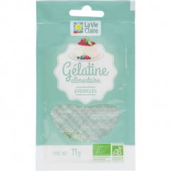 Gélatine alimentaire 6 feuilles