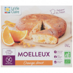 Moelleux à l'orange douce, sans gluten