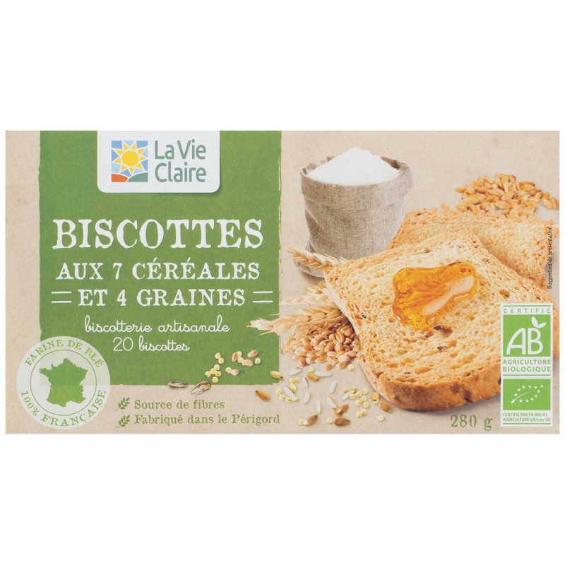 Biscotte (pâtes, riz, graines, céréales et pains)