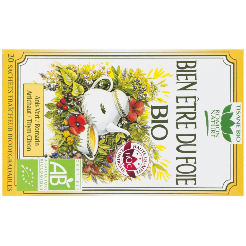 Tisane Bien-être du foie 20 sachets - Romon Nature