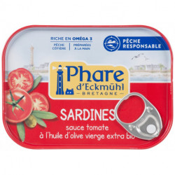 SARDINES SC TOMATE OLIVE 135 G