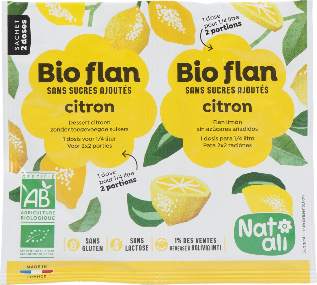 Bio-Flan Citron bio