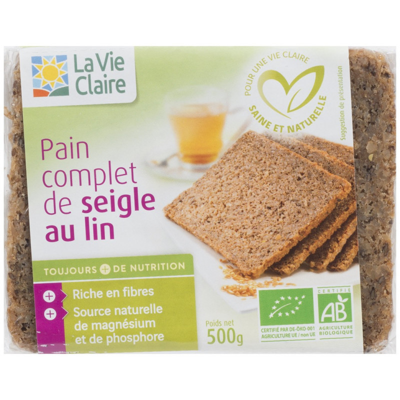 Pain de seigle complet au levain naturel - SANTÉ & GOURMANDISE