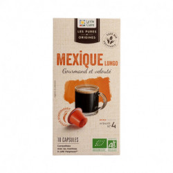 Mexique lungo, gourmand et velouté.
Intensité N° 10.