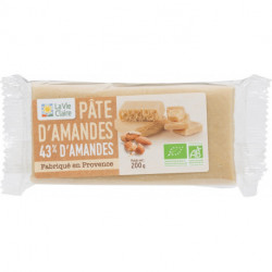 Pâte d'amandes en bloc bio