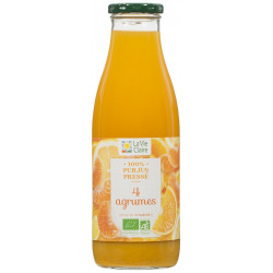 Jus de 4 agrumes pasteurisé, 100% pur jus pressé