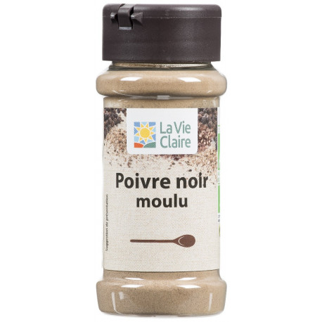 Poivre noir moulu - La Vie Claire Saint Pierre