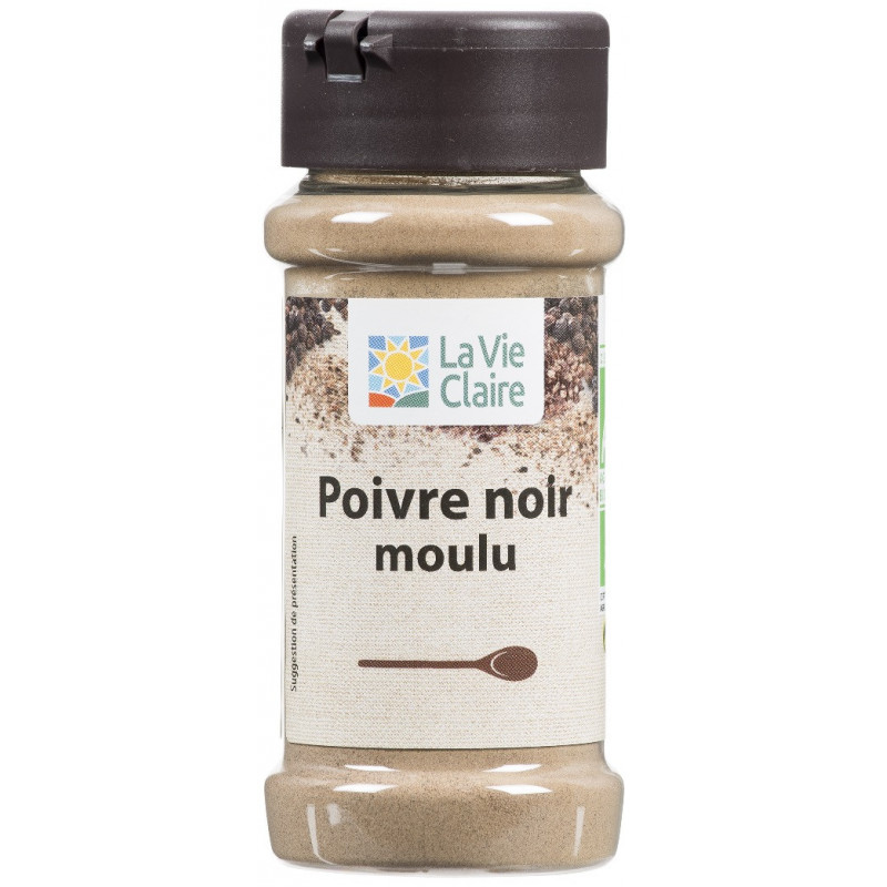 Poivre noir moulu en sachet zéro plastique