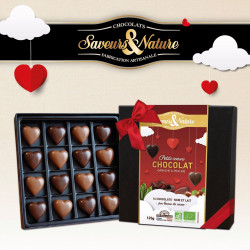 COFFRET 16 COEURS CHOCOLAT