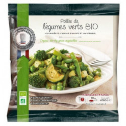 Légumes verts cuisinés bio