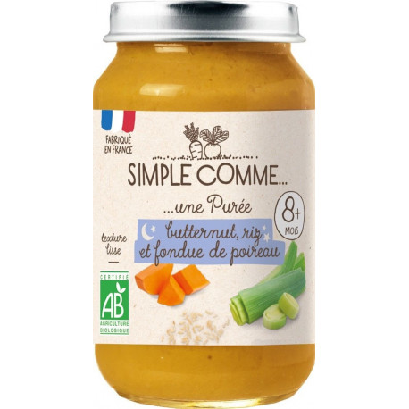 POT BUTTERNUT RIZ POIREAU 200G