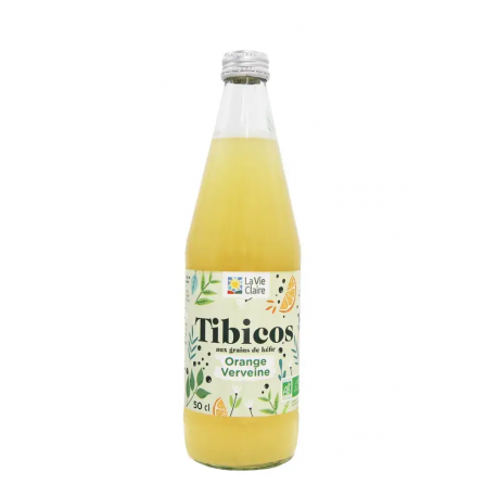 Tibicos aux grains de kéfir orange verveine