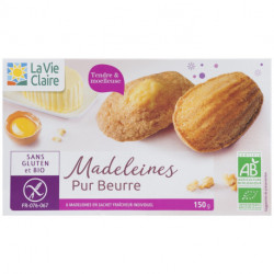 Madeleines pur beurre sans gluten