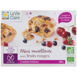 Mini Moelleux aux fruits rouges sans gluten