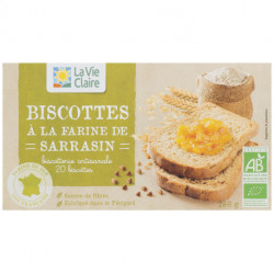 Biscottes à la farine de sarrasin