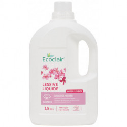 Lessive liquide Ecoclair, notes fleuries.