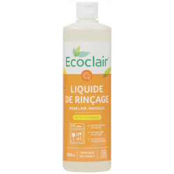 Liquide rincage Ecoclair pour lave-vaisselle.
