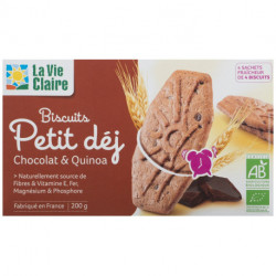 Biscuits Petit Déj Chocolat et Quinoa