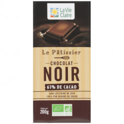 Chocolat noir pâtissier, 61% de cacao