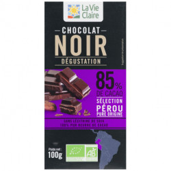 Chocolat noir dégustation 85%