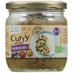 Curry jaune d'aubergines