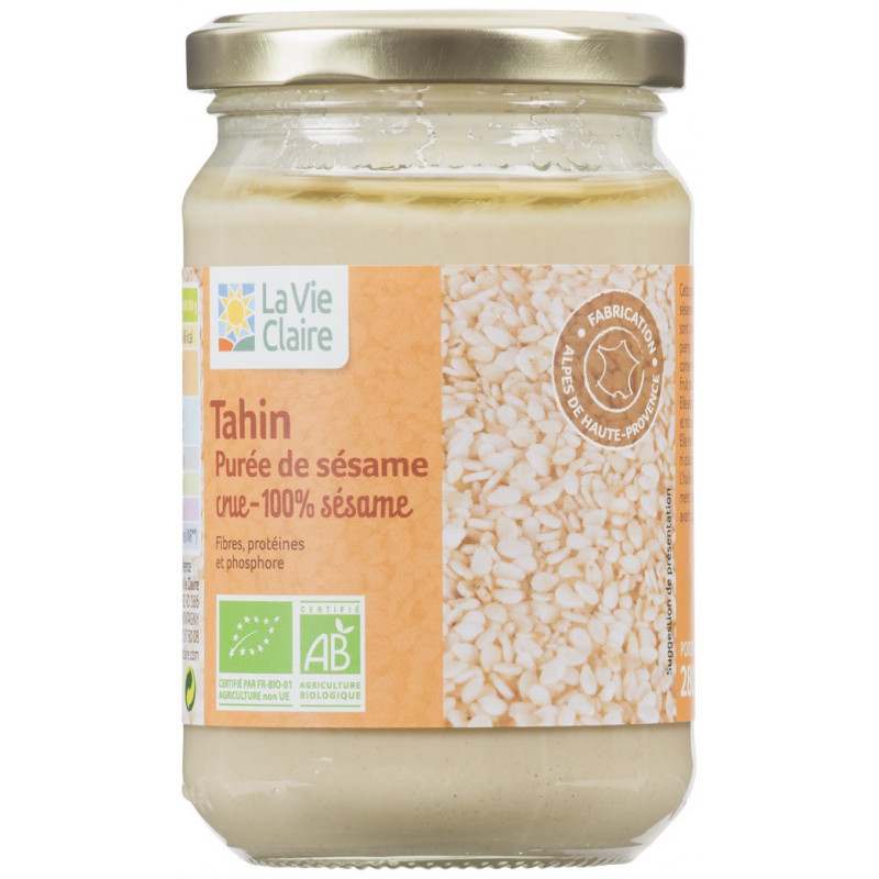 Tahin purée de sésame crue - 100% sésame. - La Vie Claire Saint Pierre