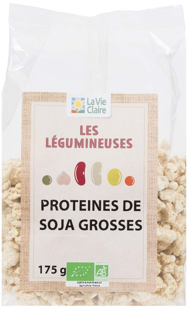 500 g de protéines de soja Crispies - 60 % de protéines - Sans sucre ajouté  - Protéines végétaliennes