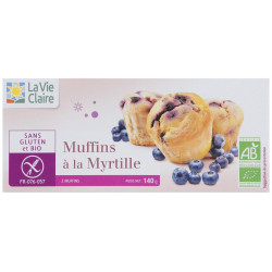 Muffins à la myrtille, sans Gluten bio