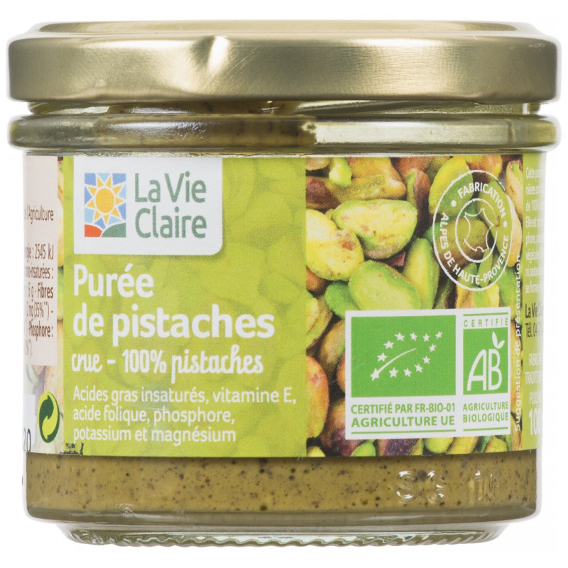 Purée de pistaches crue - La Vie Claire Saint Pierre