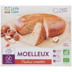 Moelleux praliné noisettes, sans gluten