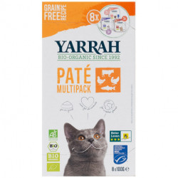 MULTIPACK PATES CHAT 8X100G